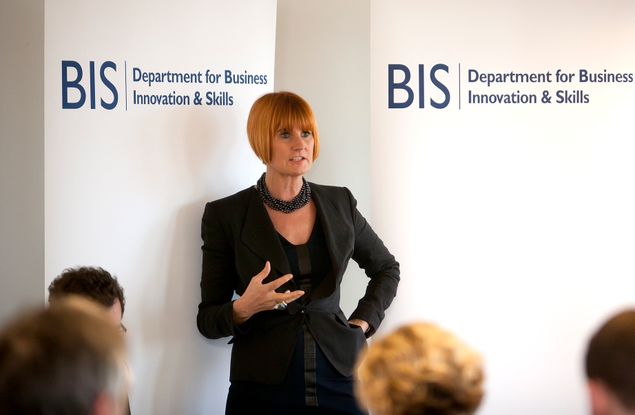 Mary Portas presenting her review of the high street Photo by bisgovuk @ Flickr