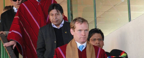 UK Minister for Latin America, Jeremy Browne, on his first visit to the country in summer 2011. Pic courtesy Flickr/UK In Bolivia