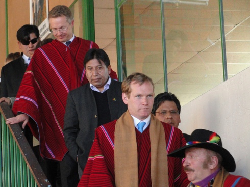 UK Minister for Latin America, Jeremy Browne, on his first visit to the country in summer 2011. Pic courtesy Flickr/UK In Bolivia