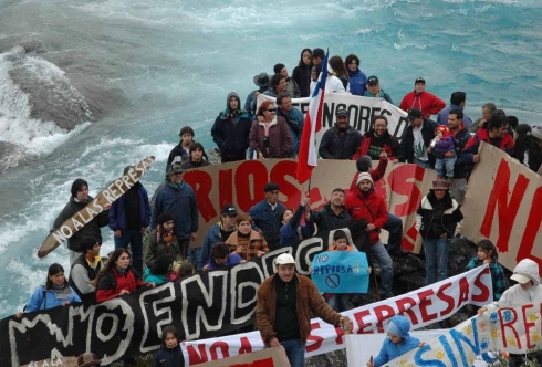 Demonstrating against Chile's ambitious hydroelectric dam project. Flickr/International Rivers