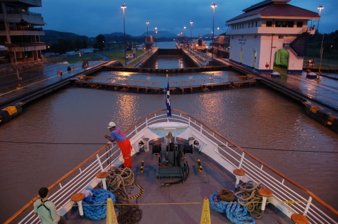 The Miraflores Lock at the Panama Canal. Flickr/Scott Ableman